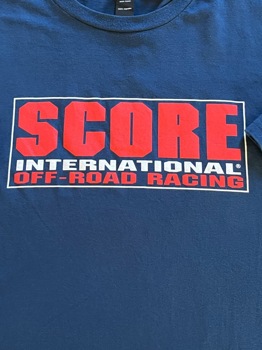 SCORE Off-Road Racing Graphic T-Shirt Blue Dist RICT 3XL - Picture 2 of 5